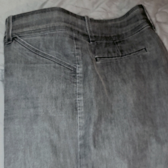 LEE DENIM LOOSE FIT JUST BELOW WAIST VINTAGE Straight Leg Gray Distressed 14M - Picture 9 of 10
